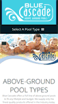 Mobile Screenshot of bluecascadepools.com